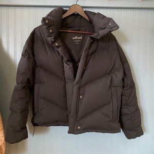 Wilfred Cloud Puff Puffer Coat - Black - XS